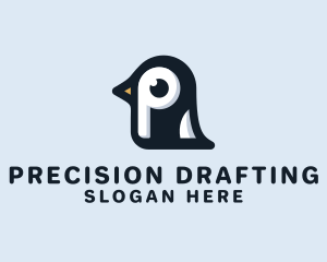 Penguin Letter P logo design