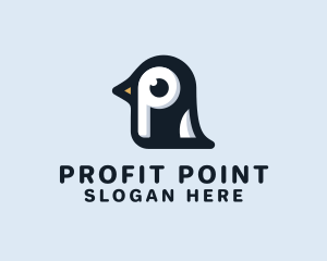 Penguin Letter P logo design