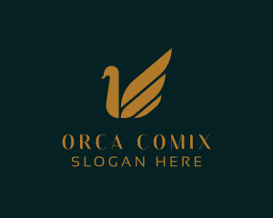 Bird Swan Animal Logo
