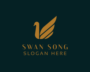 Swan - Bird Swan Animal logo design