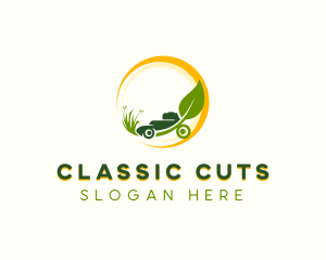 Garden Maintenance Lawn Mower logo design