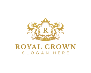 Royal Crown Lion logo design