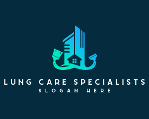 Clean Building Housekeeping logo design