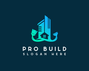 Clean Building Housekeeping logo design