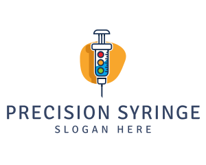 Syringe - Medical Syringe Injection logo design