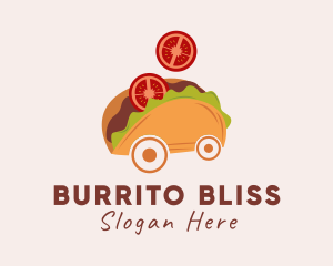 Burrito - Taco Snack Cart logo design