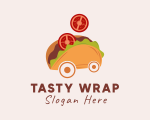 Burrito - Taco Snack Cart logo design