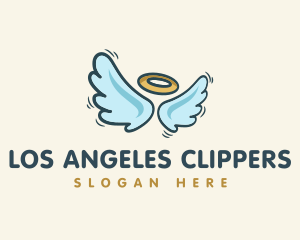 Halo Angel Wings logo design