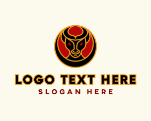Satanic - Goat Gargoyle Circle logo design