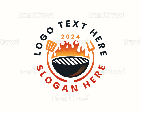 Barbecue Grill Culinary Logo