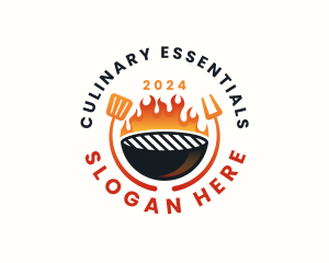 Barbecue Grill Culinary logo design