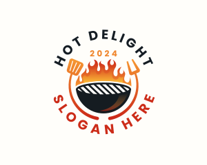 Barbecue Grill Culinary logo design