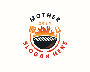 Hot - Barbecue Grill Culinary logo design