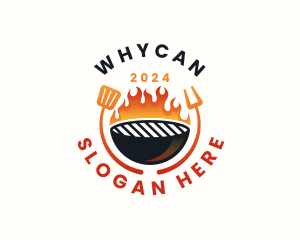 Spicy - Barbecue Grill Culinary logo design