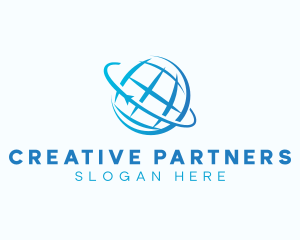 Global Sphere Orbit logo design