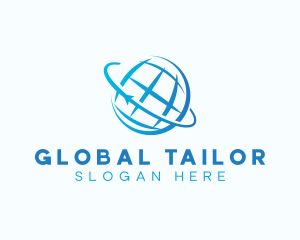 Global Sphere Orbit logo design