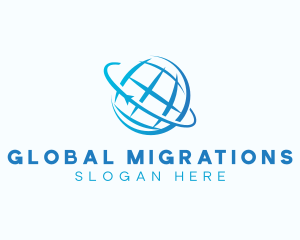 Global Sphere Orbit logo design