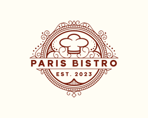 Cuisine Badge Bistro logo design