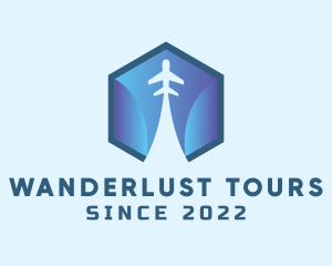 Airplane Travel Package logo design