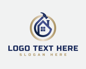 Property Developer - House Hammer Contractor logo design