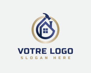 Property Developer - House Hammer Contractor logo design