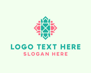 Pattern - Organic Flower Badge logo design