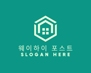 Hexagon Home Real Estate logo design