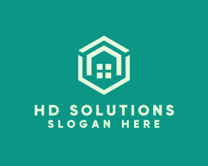 Hexagon Home Real Estate logo design