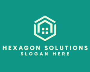 Hexagon Home Real Estate logo design