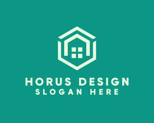 Hexagon Home Real Estate logo design