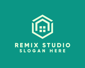 Hexagon Home Real Estate logo design