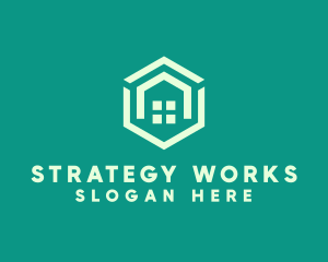 Hexagon Home Real Estate logo design