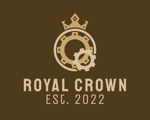 Royal Gear Crown logo design