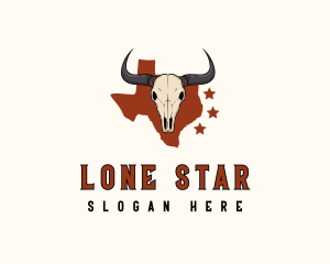 Texas - Texas Bull Skull logo design