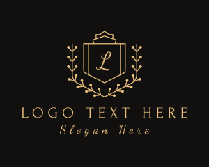 Luxury - Golden Royal Shield logo design