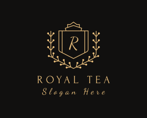 Golden Royal Shield logo design