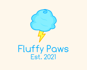 Fluffy - Cotton Candy Storm logo design