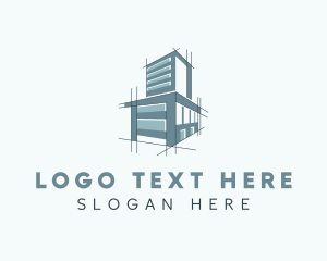 Architectural - Building Architect Blueprint logo design