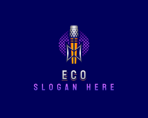 Podcast Recording Mic Logo
