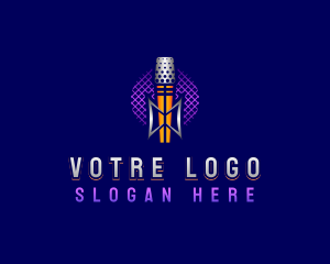 Podcast Recording Mic Logo