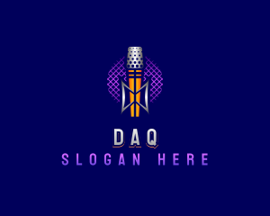 Entertainment - Podcast Recording Mic logo design