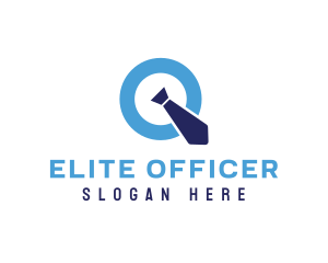 Officer - Professional Necktie Letter Q logo design