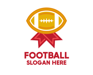 Football Sports Medal logo design