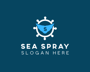 Nautical Ship Helm logo design