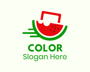 Watermelon Fruit Delivery Logo