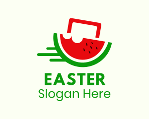Watermelon Fruit Delivery Logo