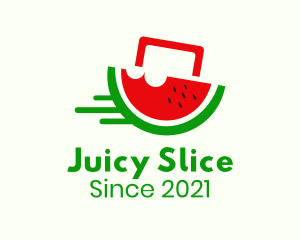 Watermelon Fruit Delivery logo design