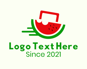 Fresh Fruit - Watermelon Fruit Delivery logo design
