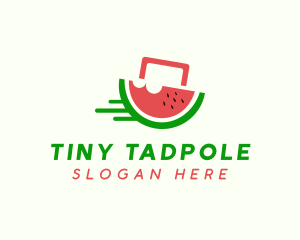 Watermelon Fruit Shopping Logo