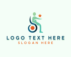 Humanitarian - Charity Foundation Disability logo design